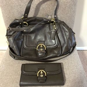 Coach purse with matching wallet